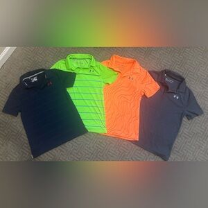 Under Armour Boys Golf Athletic Polo Shirt Bundle (4)